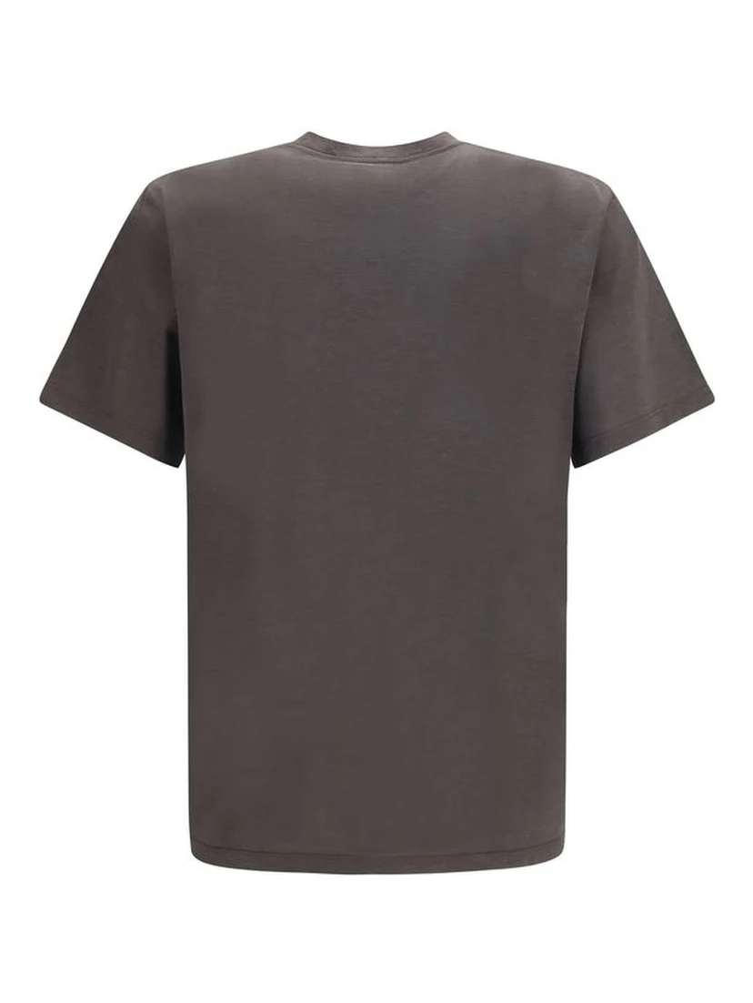 Brown Silk T-Shirt