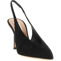 Black Calfskin High Heel Pumps