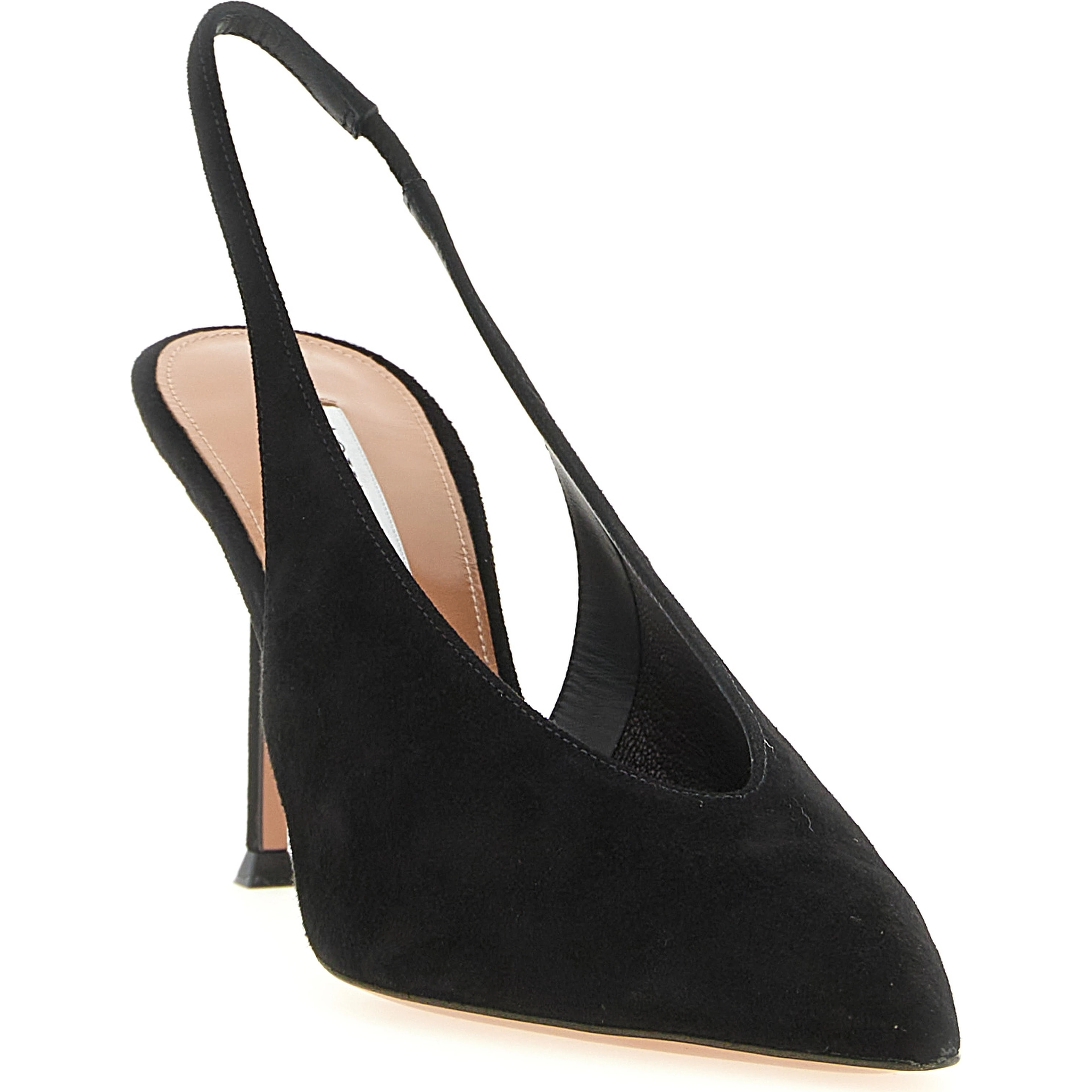 Black Calfskin High Heel Pumps