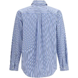 Blue Cotton Pattern Shirt
