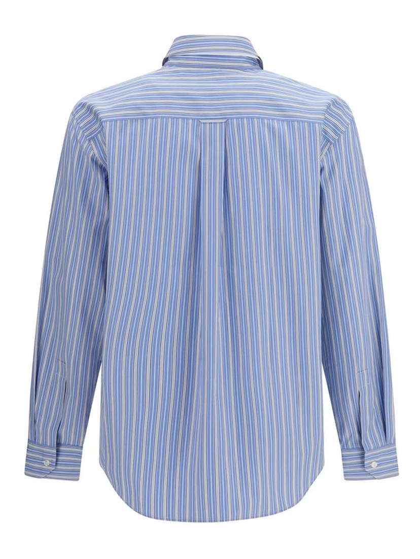 Blue Cotton Pattern Shirt
