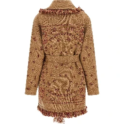 Beige Cashmere Cardigan