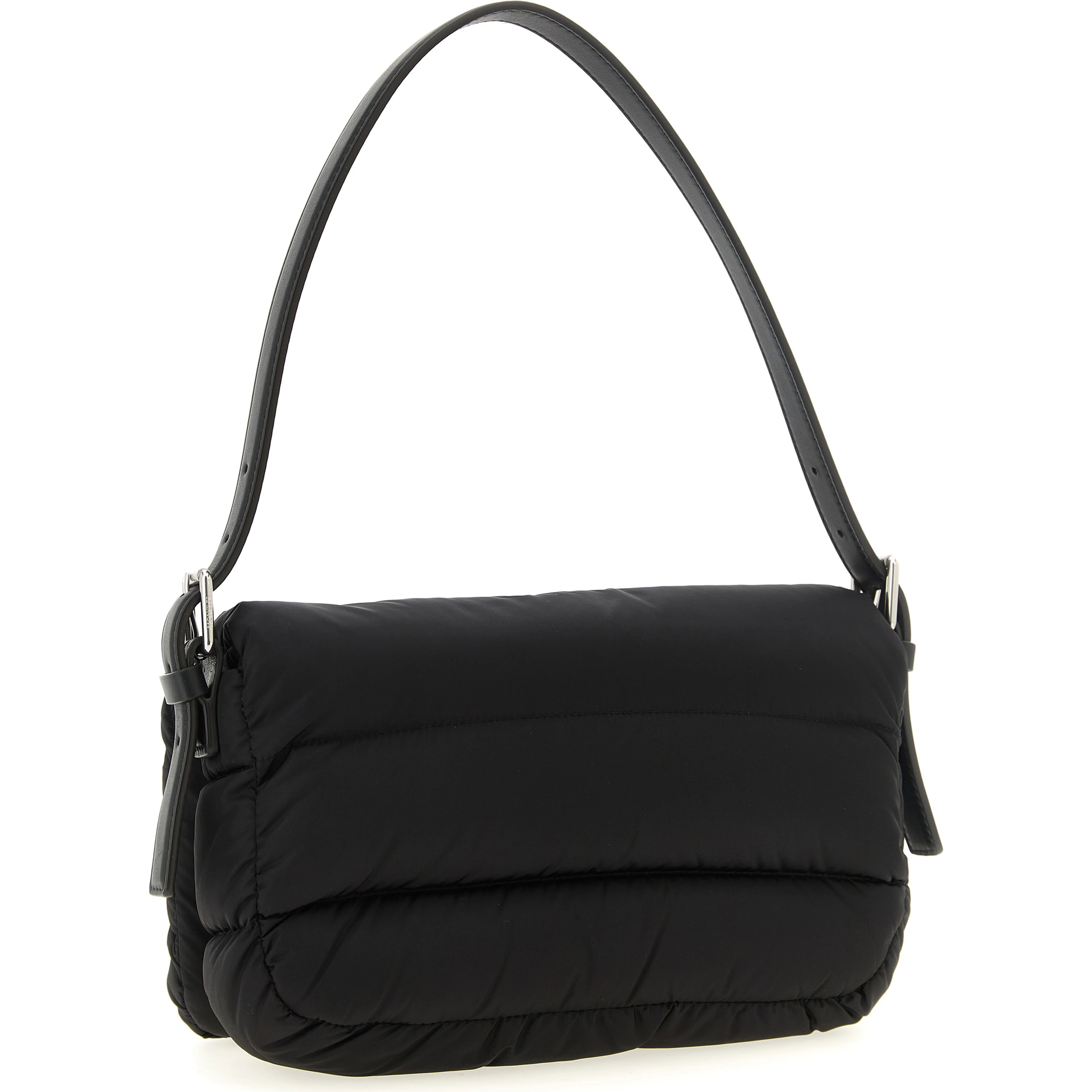 Black Polyamide Shoulder Bag