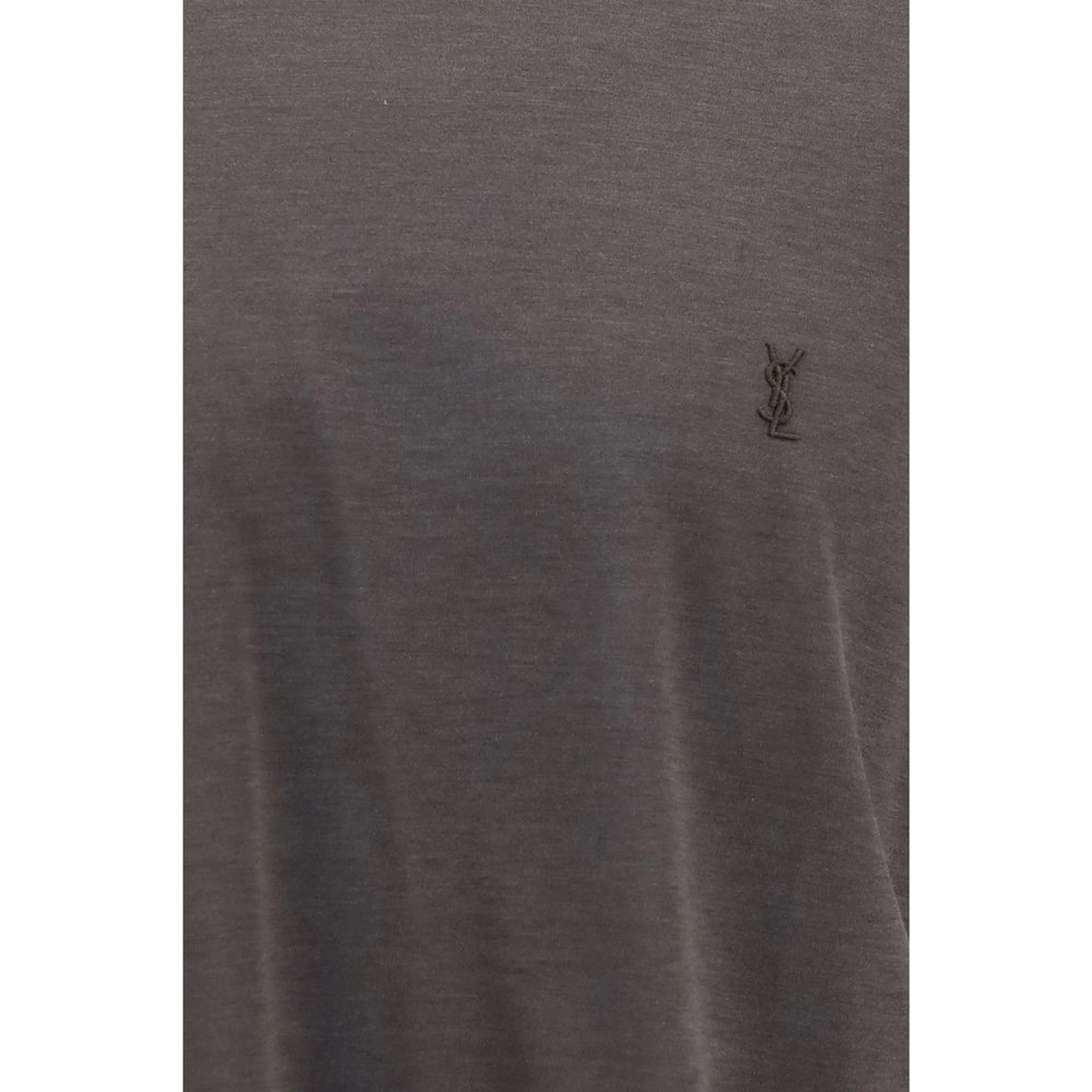 Brown Silk T-Shirt