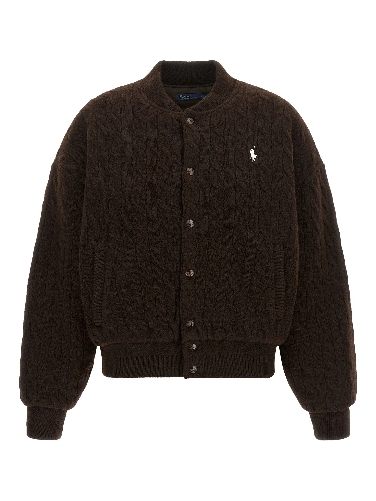 Brown Wool Bomber