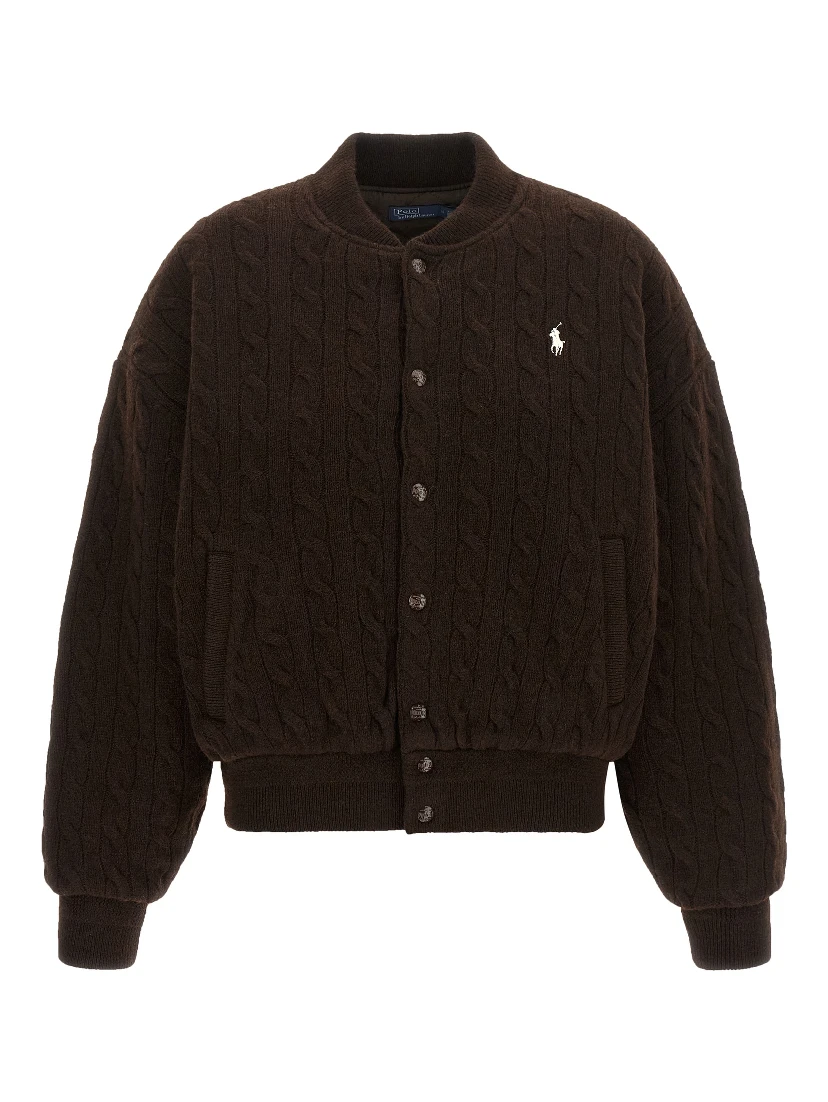 Brown Wool Bomber