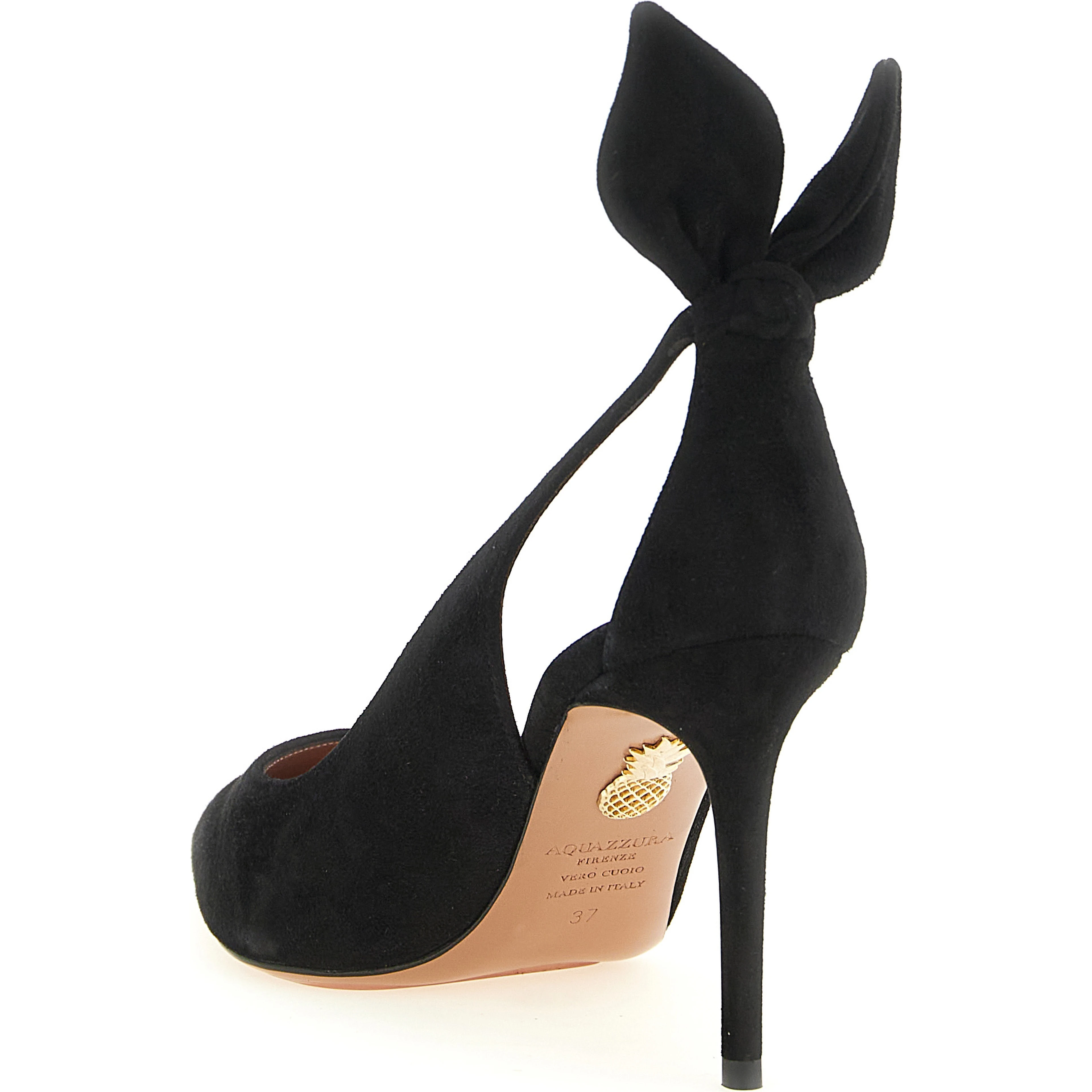 Black Calfskin High Heel Pumps