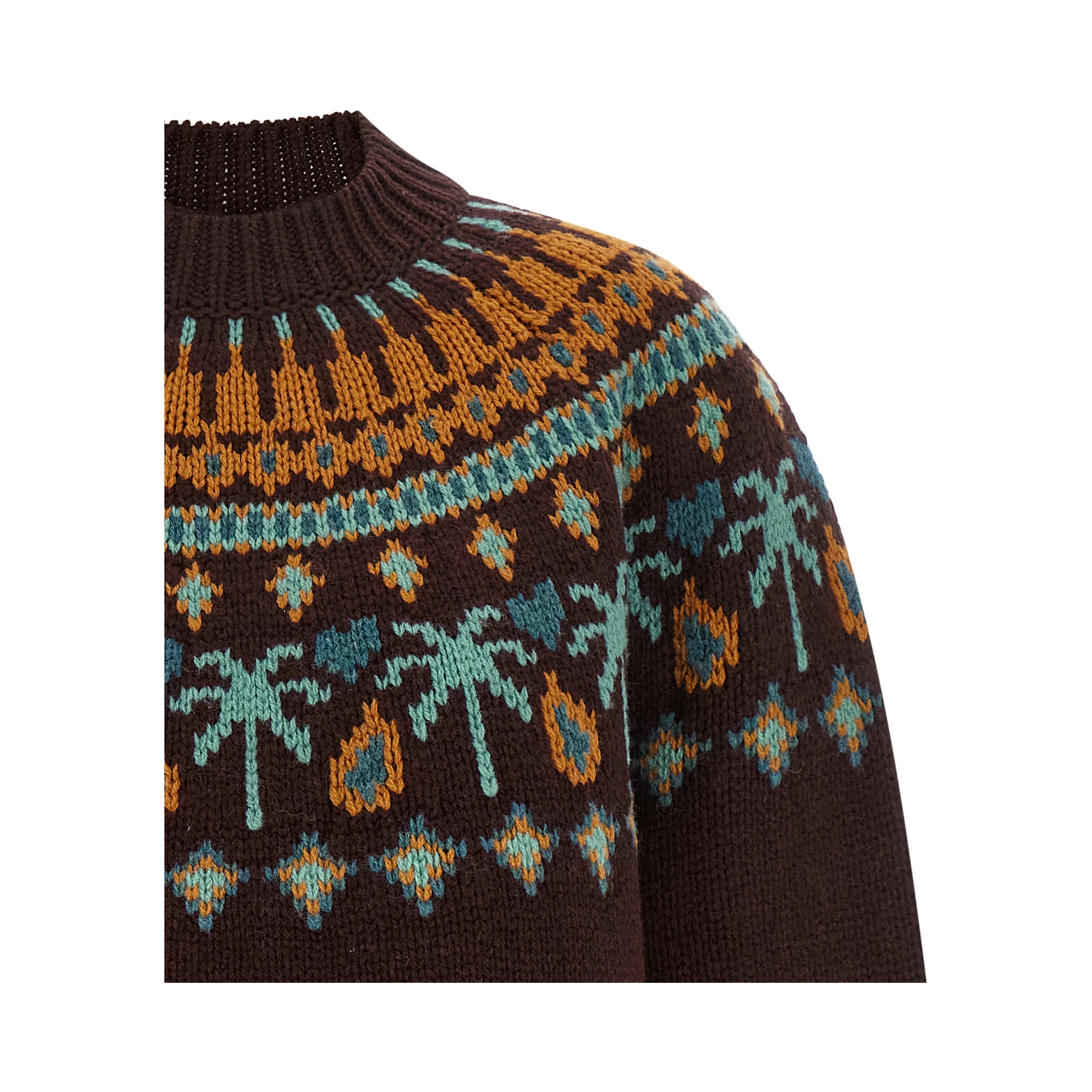 Brown Virgin Wool Cardigan