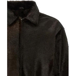 Brown Calfskin Leather Jacket