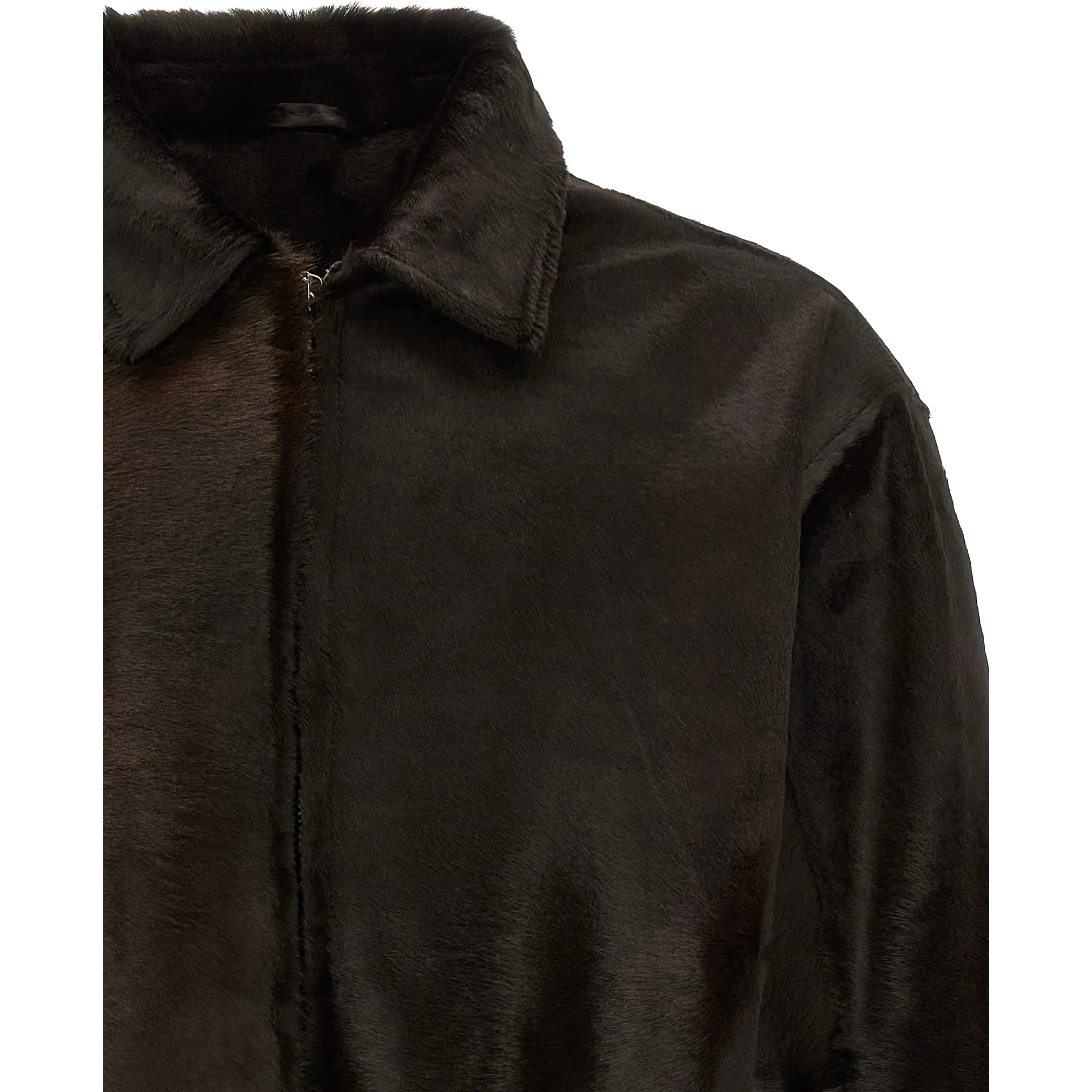 Brown Calfskin Leather Jacket