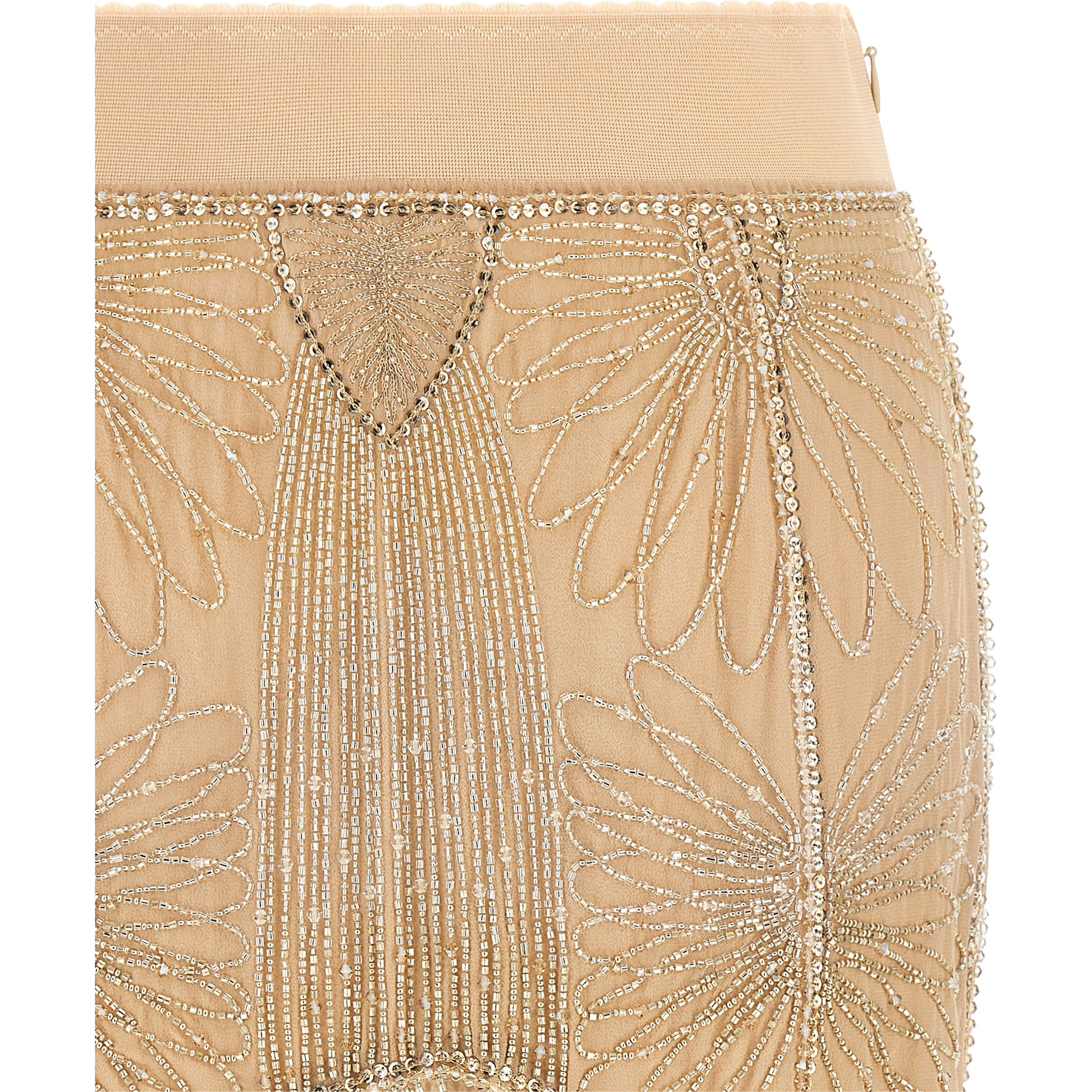 Multicolor Silk Long Skirt