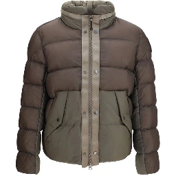 Bicolor Polyamide Full-Length Jacket