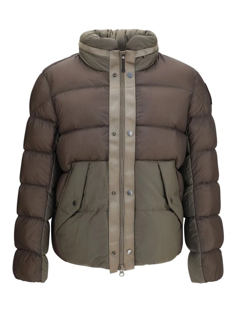 Bicolor Polyamide Full-Length Jacket