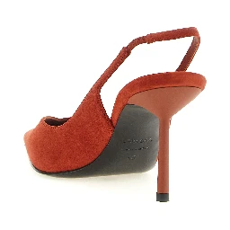 Blue Lambskin High Heel Pumps