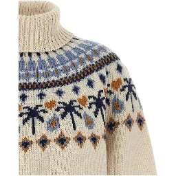 Multicolor Virgin Wool Cardigan