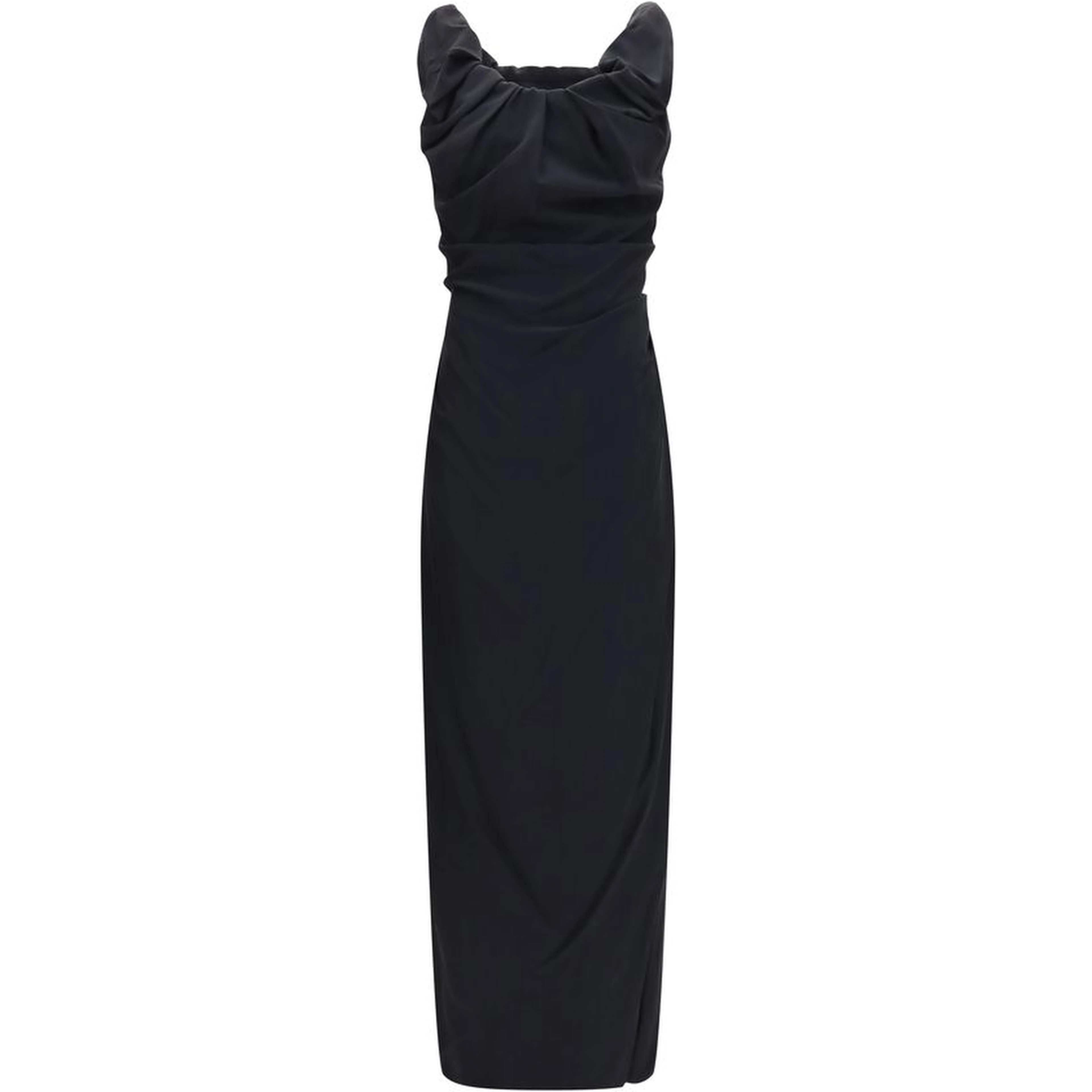 Black Viscose Casual Dress