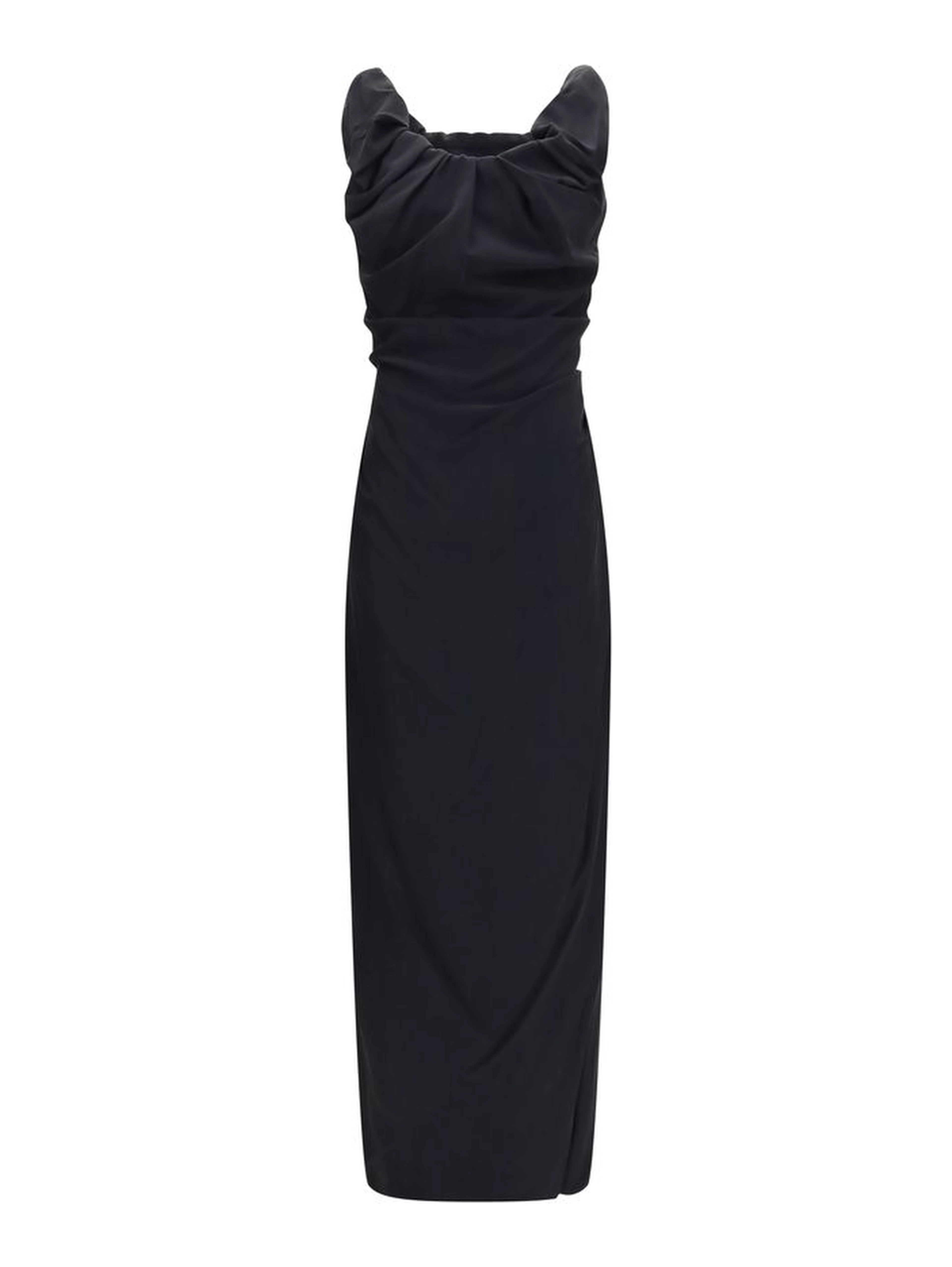 Black Viscose Casual Dress