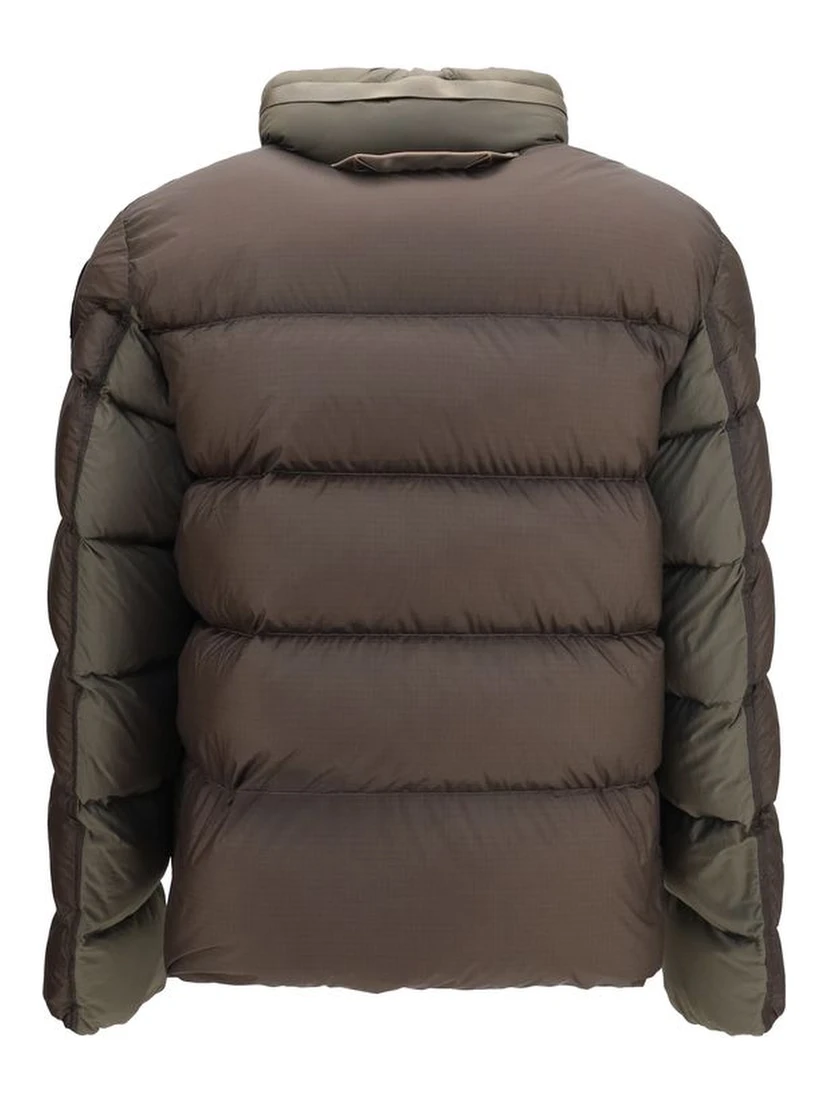 Bicolor Polyamide Full-Length Jacket