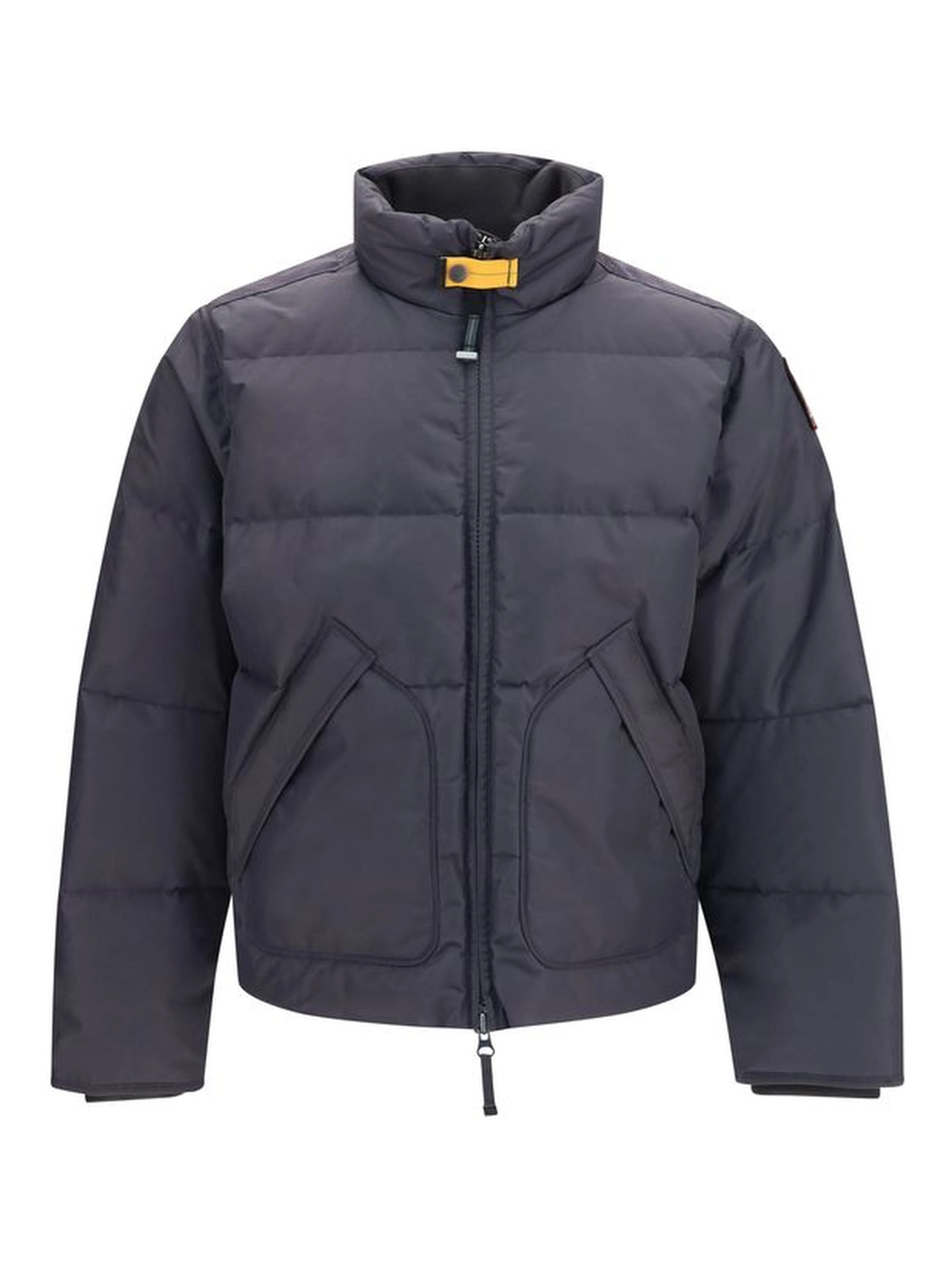 Gray Polyamide Full-Length Jacket