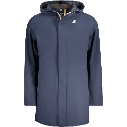 Blue Polyester Men's Jacket