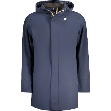 Blue Polyester Men's Jacket