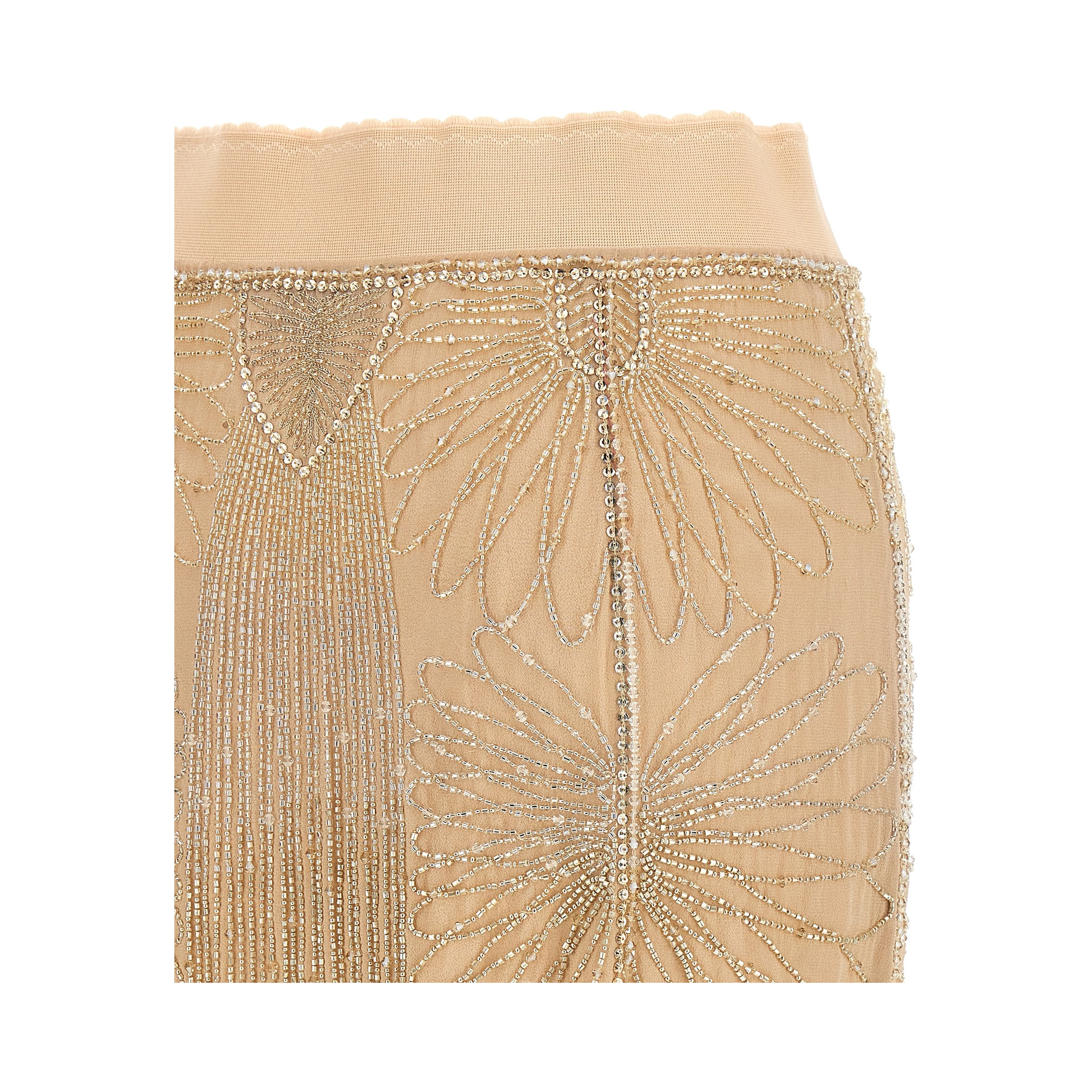 Multicolor Silk Long Skirt