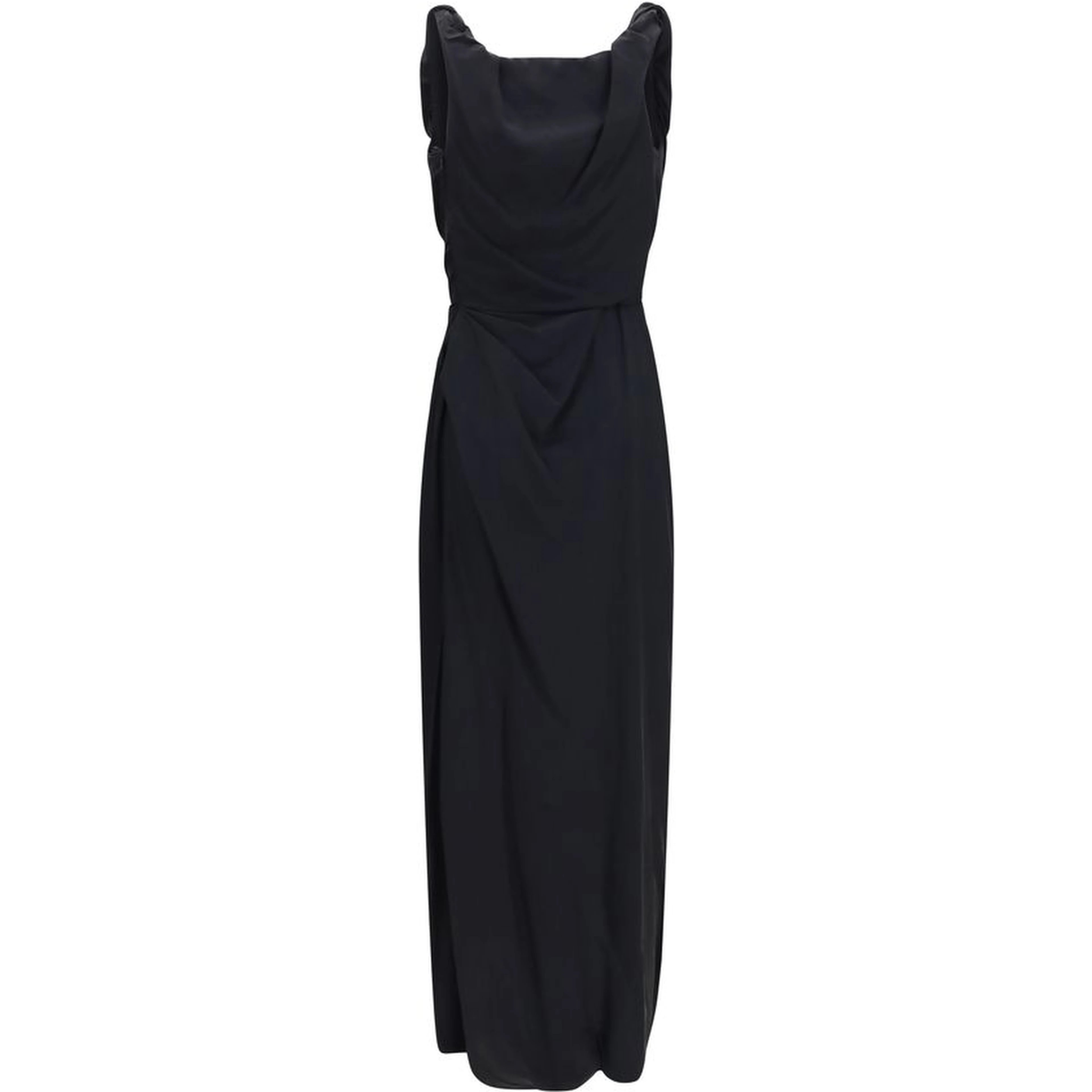 Black Viscose Casual Dress