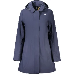 Blue Polyester Womens Jacket