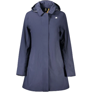 Blue Polyester Womens Jacket