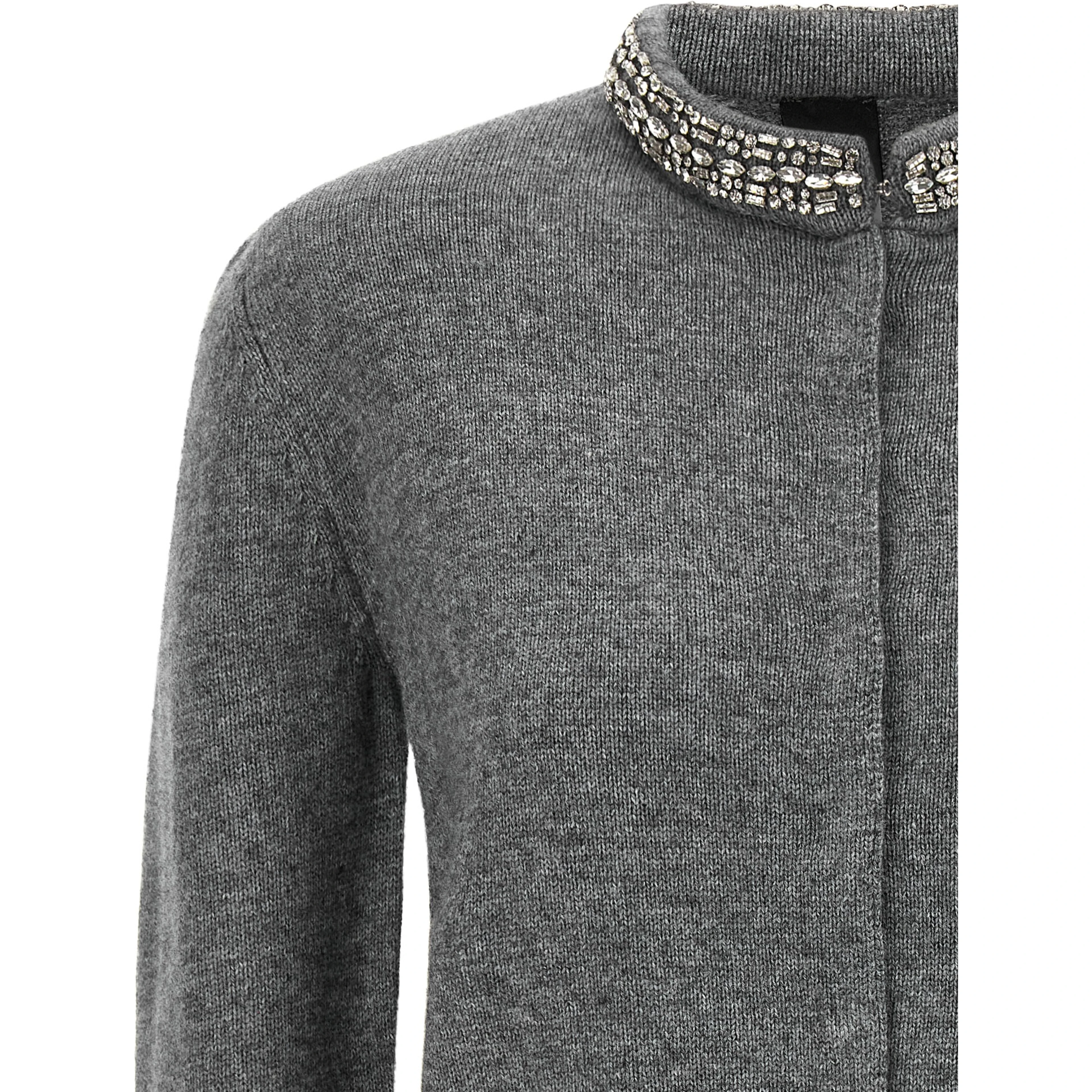 Gray Wool Cardigan