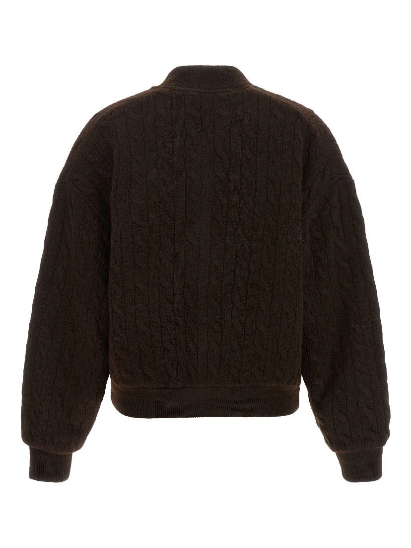 Brown Wool Bomber
