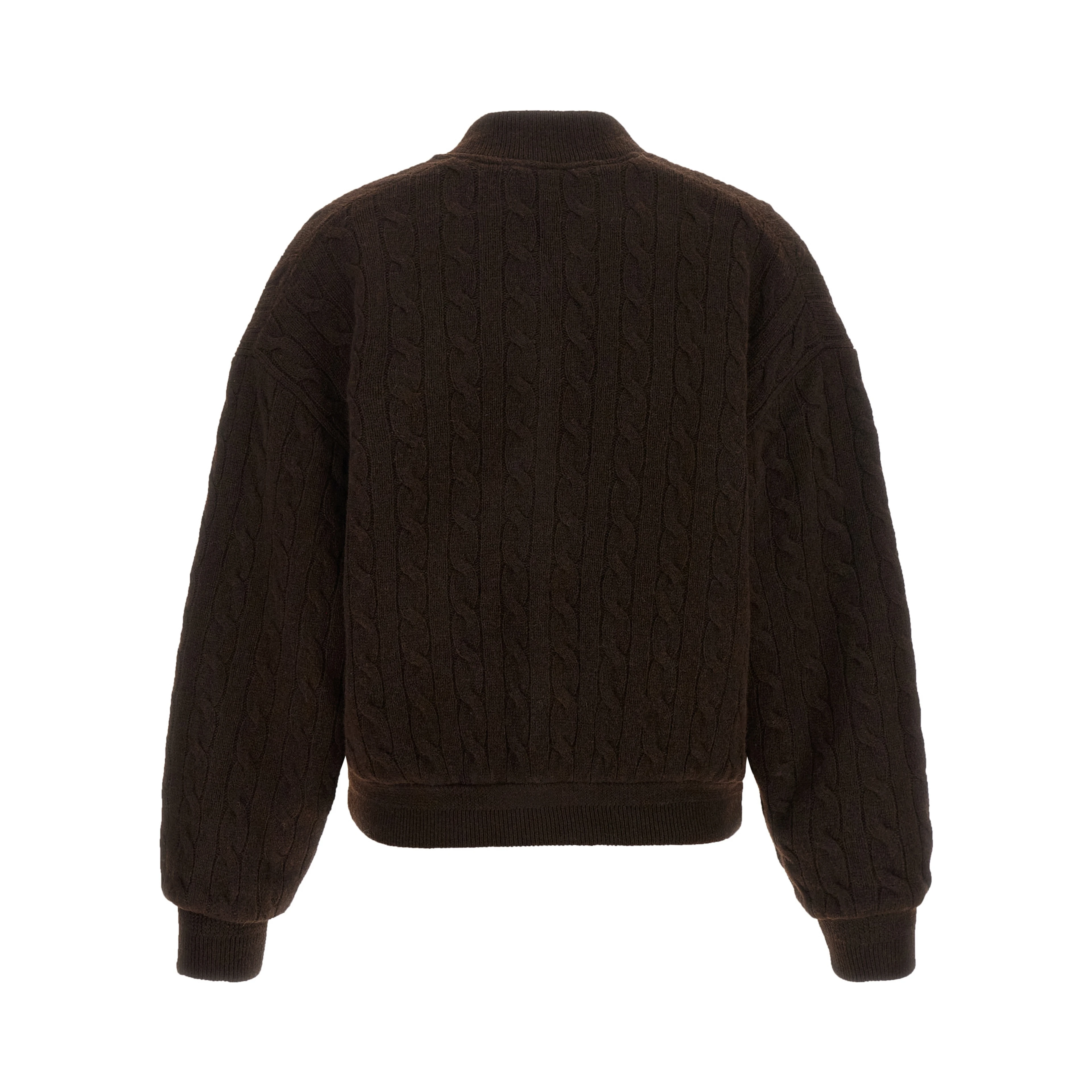 Brown Wool Bomber