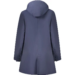 Blue Polyester Womens Jacket