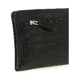 Black Calfskin Clutch Bag