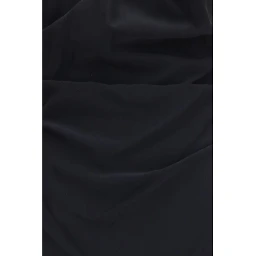 Black Viscose Casual Dress