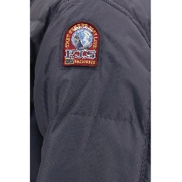 Gray Polyamide Full-Length Jacket