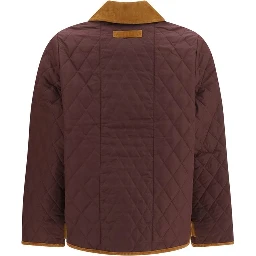 Bordeaux Polyester Full-Length Jacket