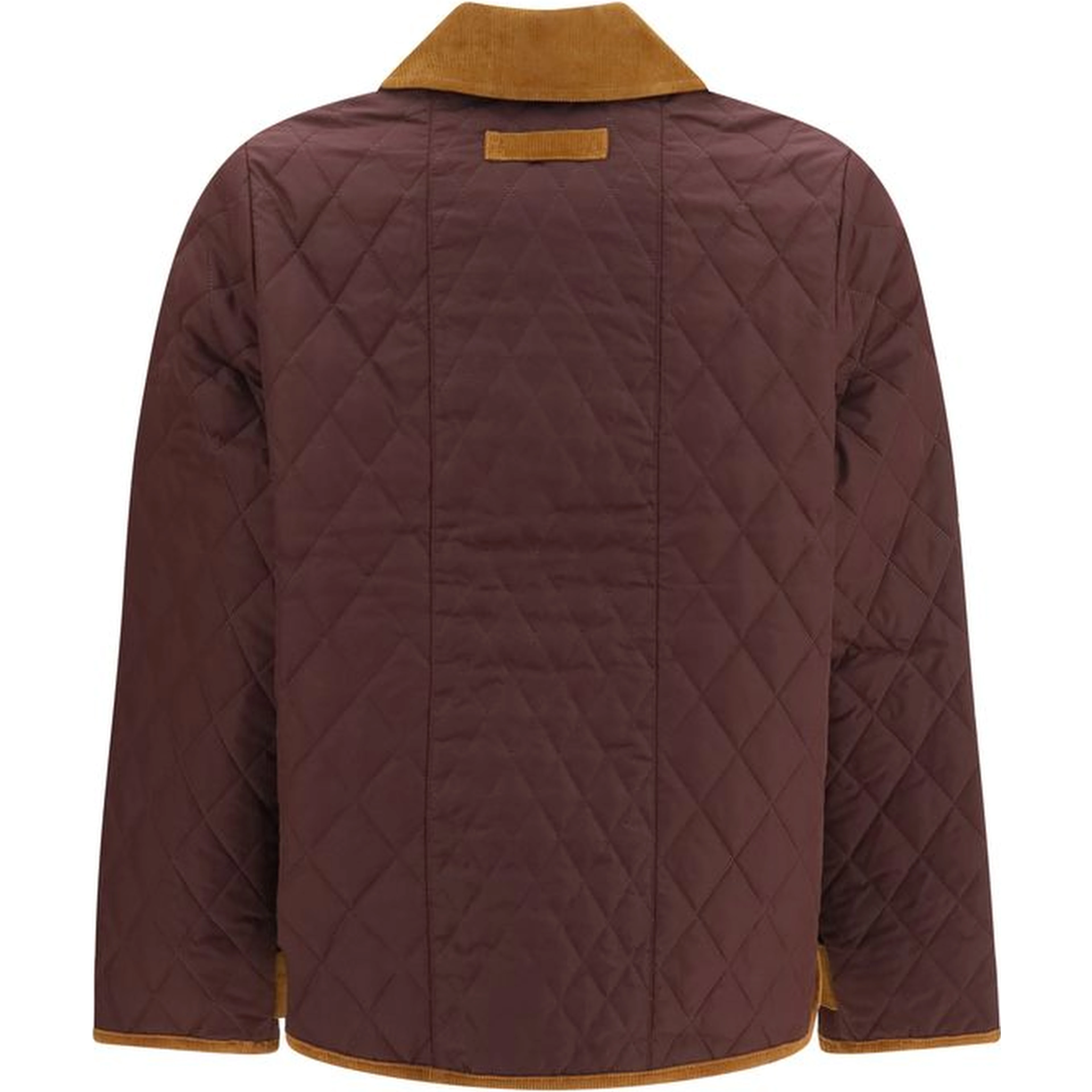 Bordeaux Polyester Full-Length Jacket