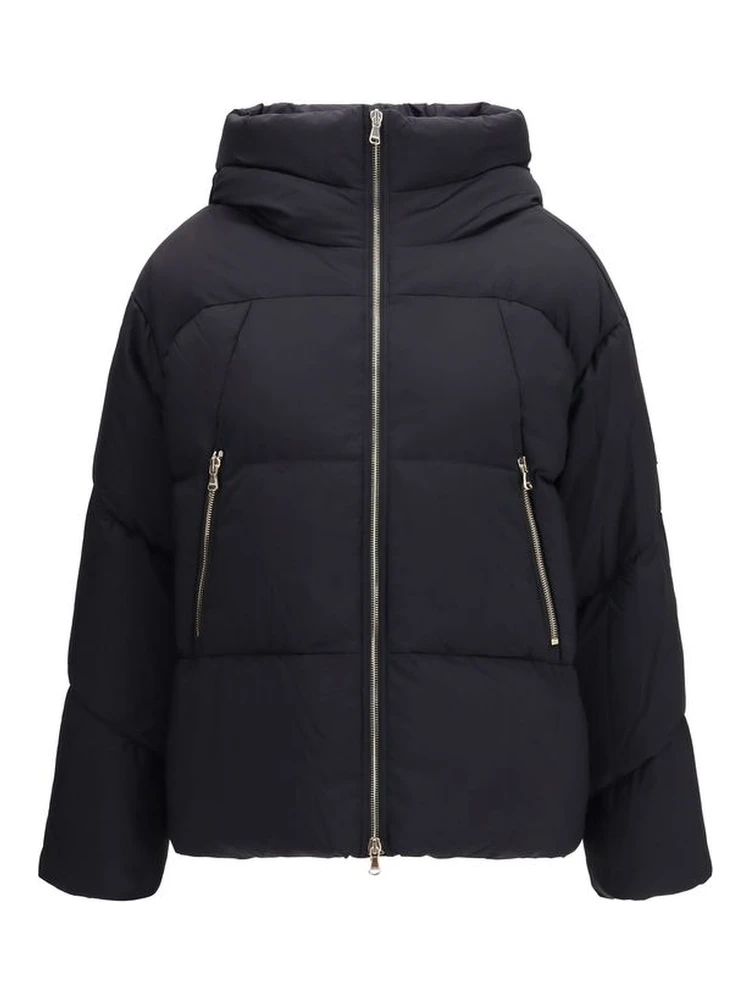 Black Nylon Full-Length Jacket