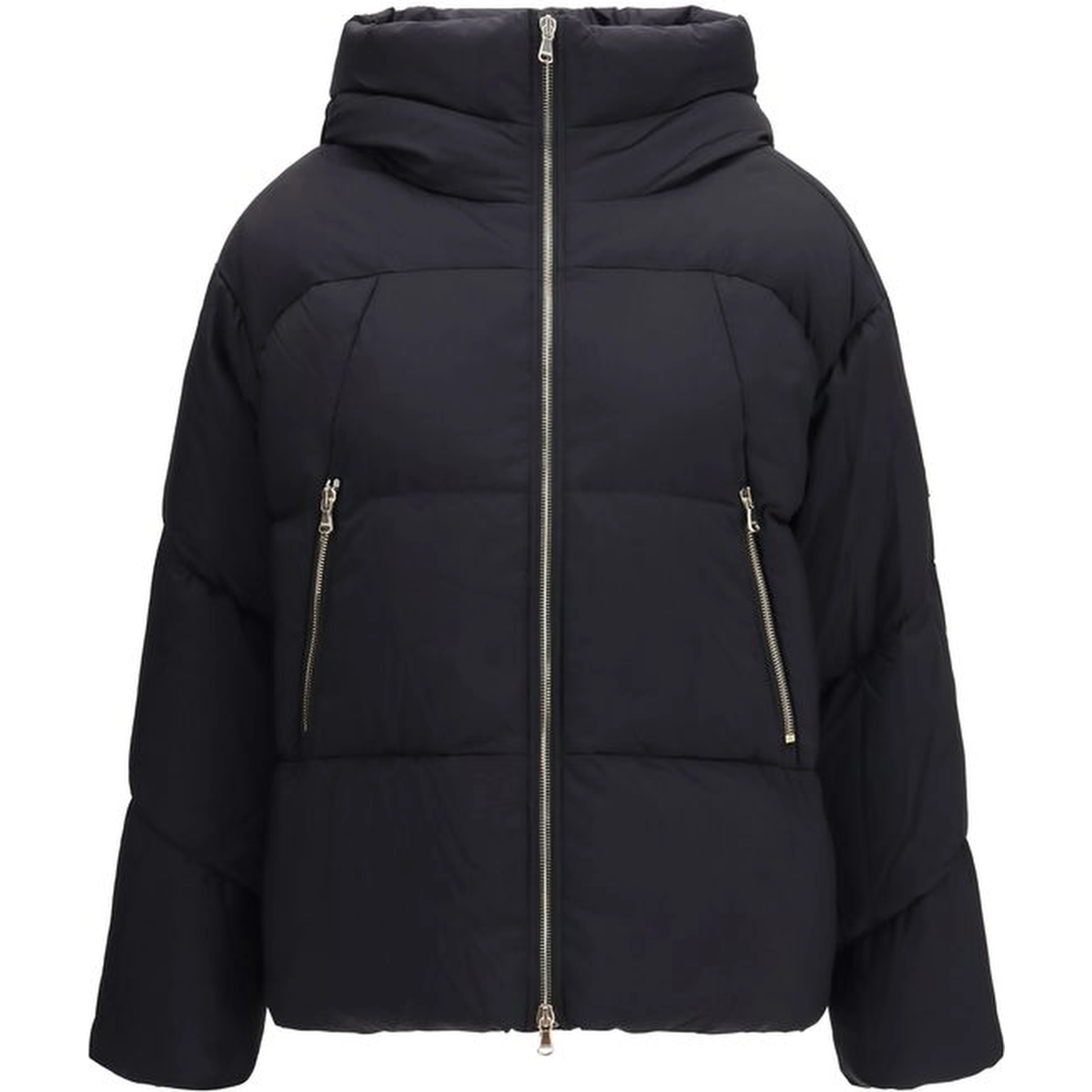 Black Nylon Full-Length Jacket