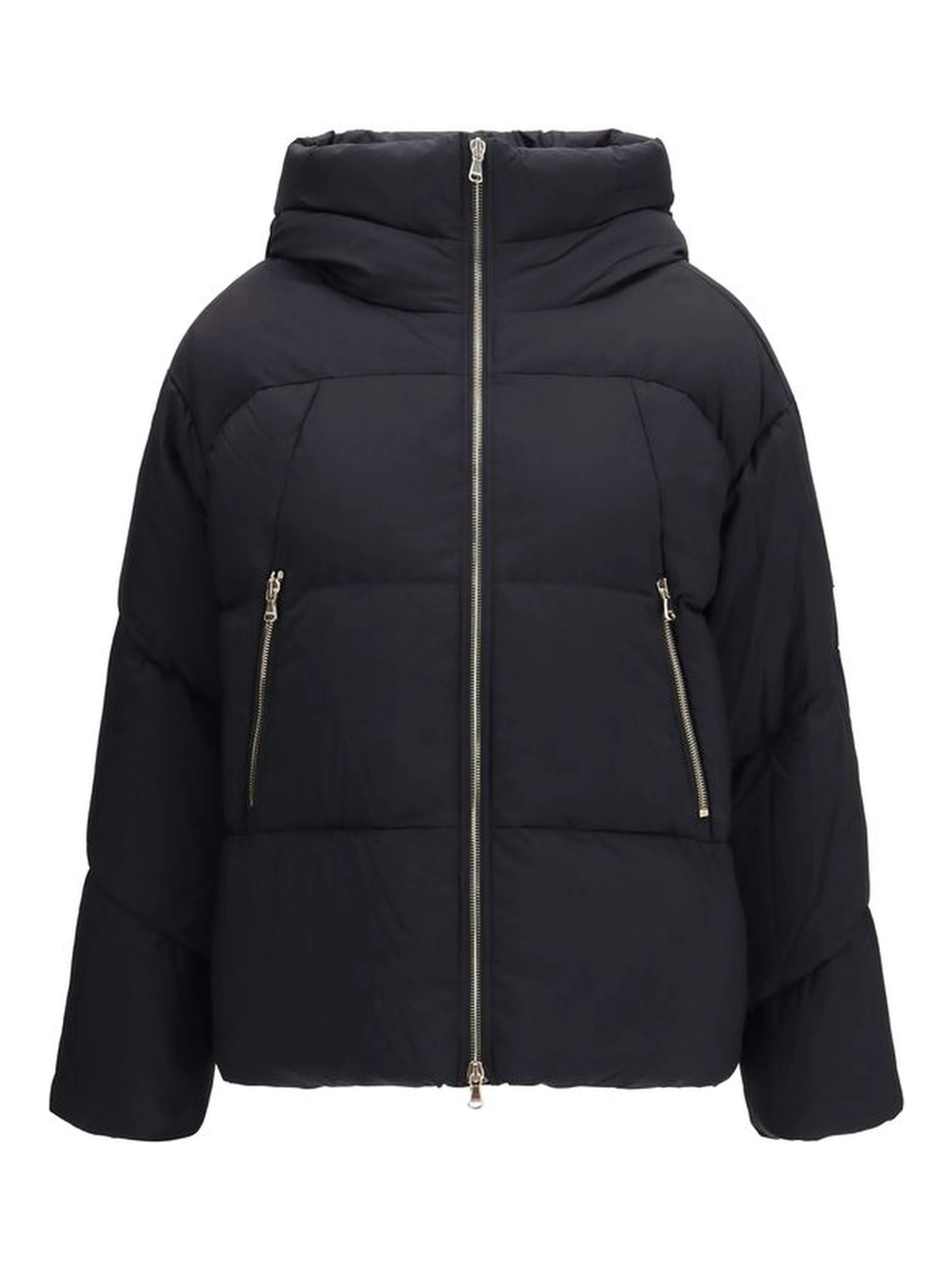 Black Nylon Full-Length Jacket