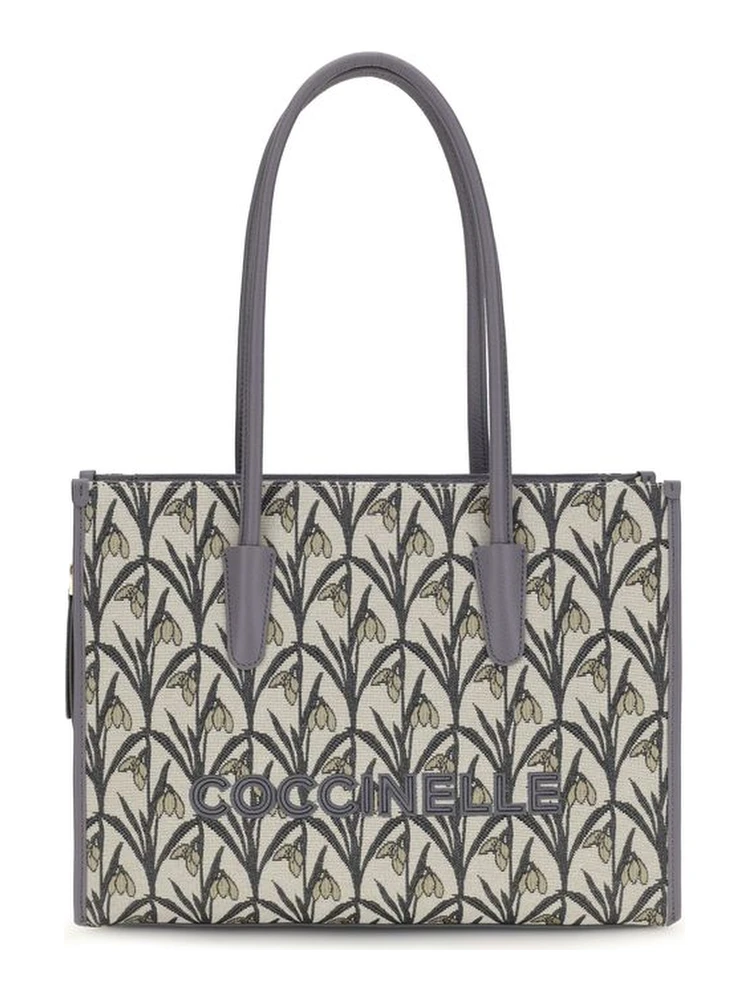 Gray Fabric Shoulder Bag