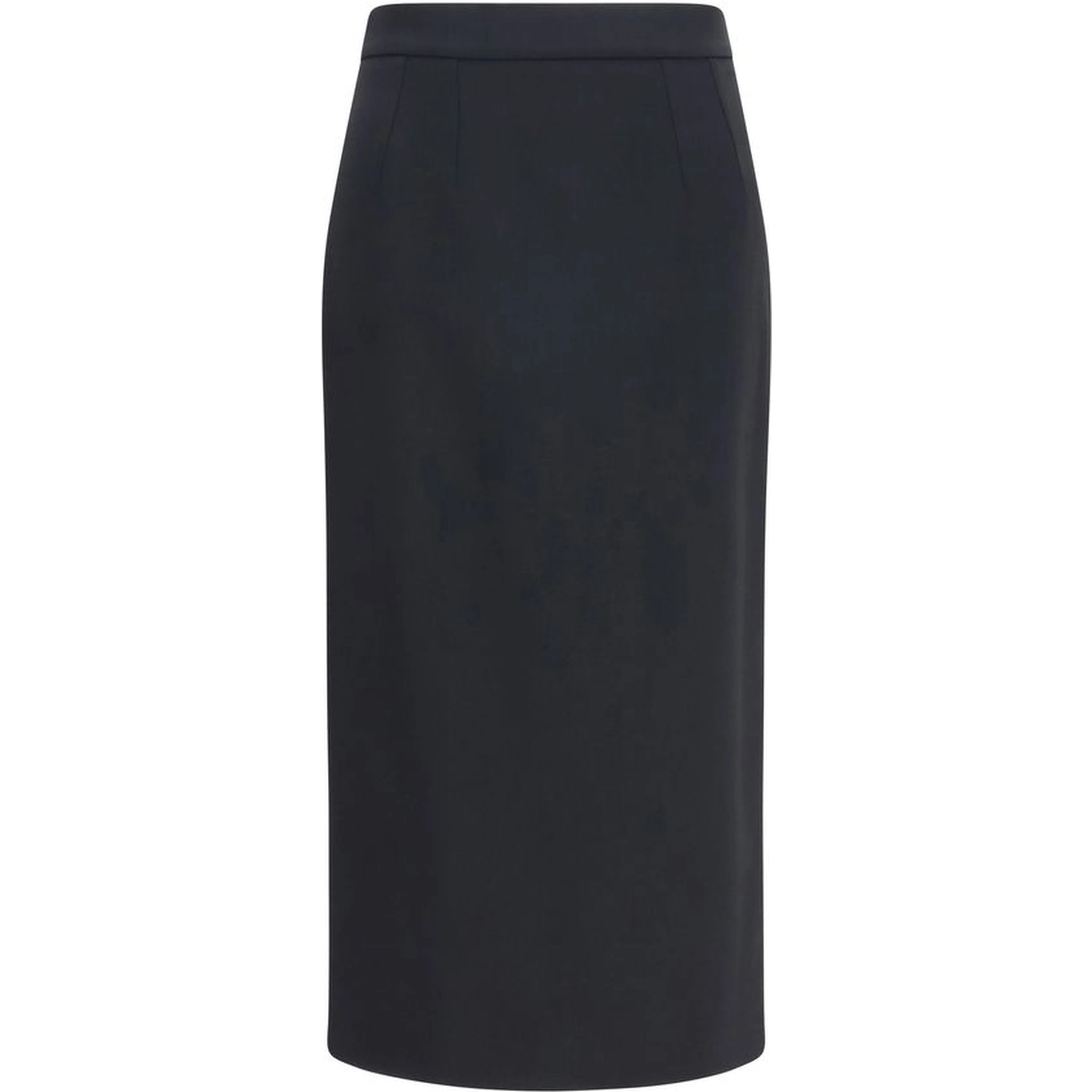 Black Wool Oves Aries Long Skirt