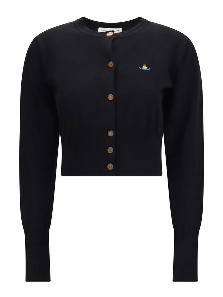 Black Cotton Cardigan