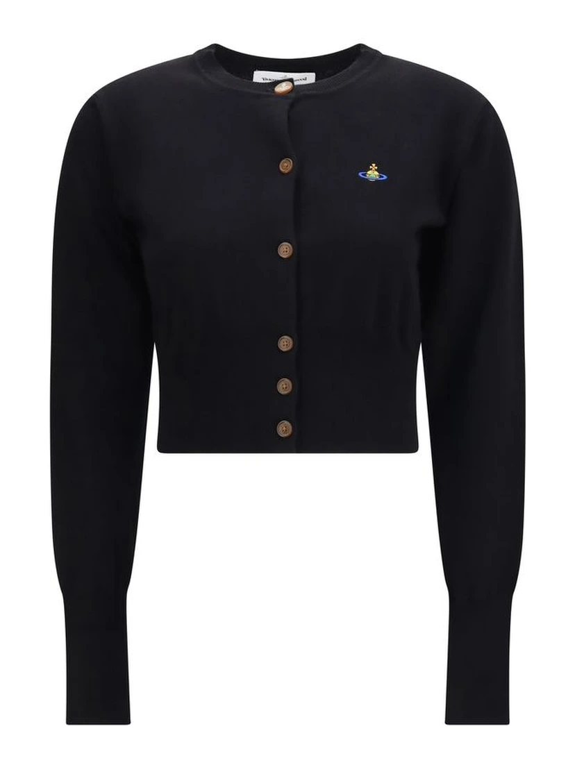 Black Cotton Cardigan
