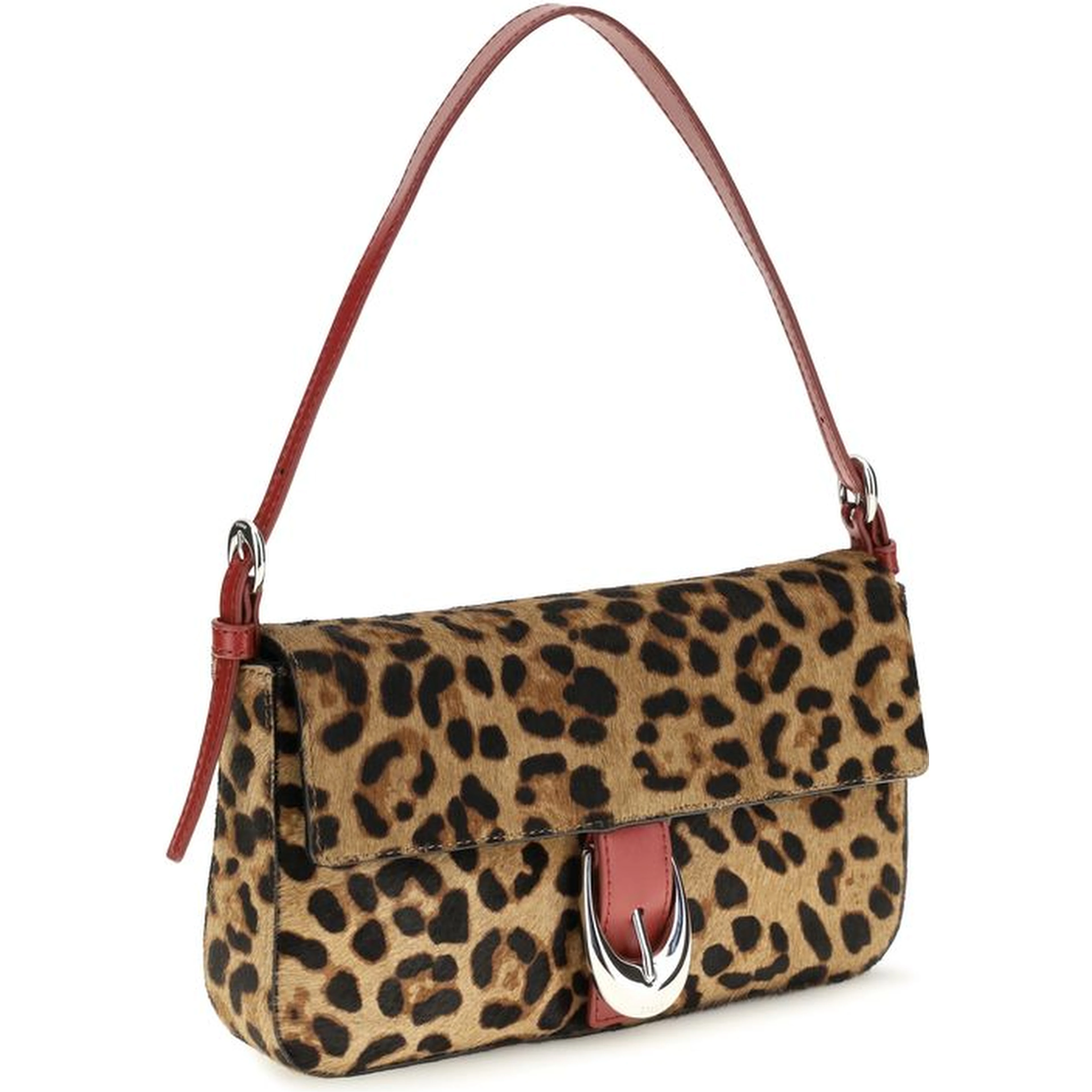 Beige Calf Leather Bos Taurus Shoulder Bag