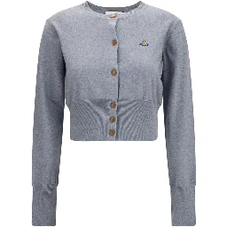 Gray Cotton Cardigan