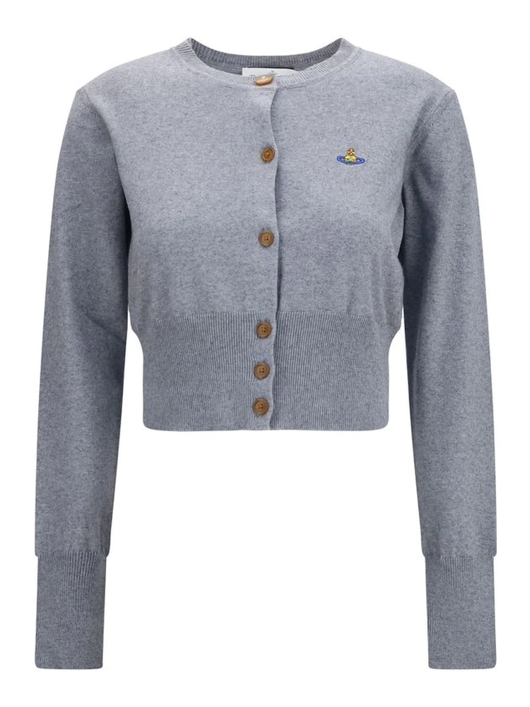 Gray Cotton Cardigan