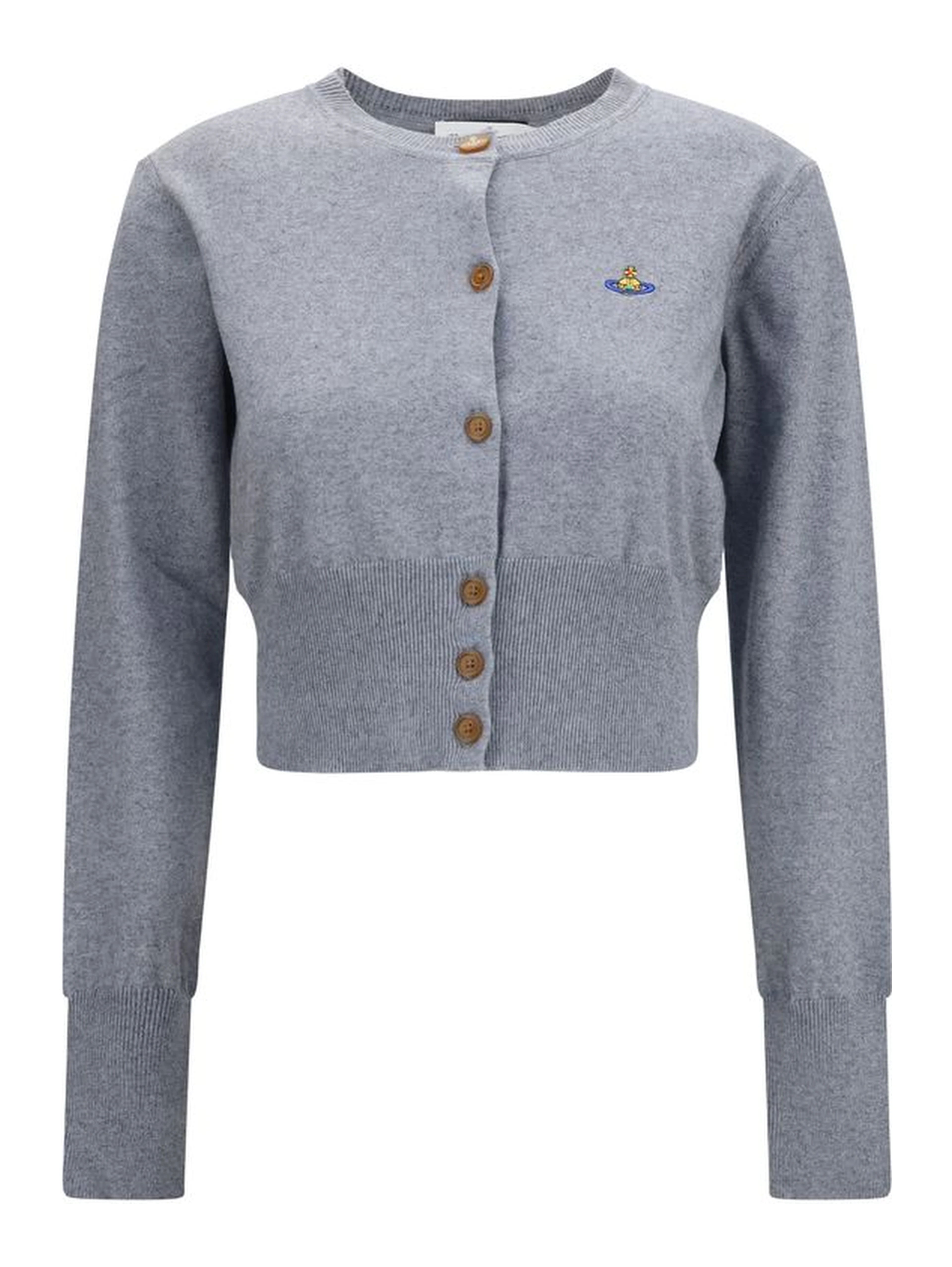 Gray Cotton Cardigan