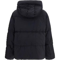 Black Nylon Full-Length Jacket